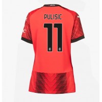 Camisa de time de futebol AC Milan Christian Pulisic #11 Replicas 1º Equipamento Feminina 2023-24 Manga Curta
